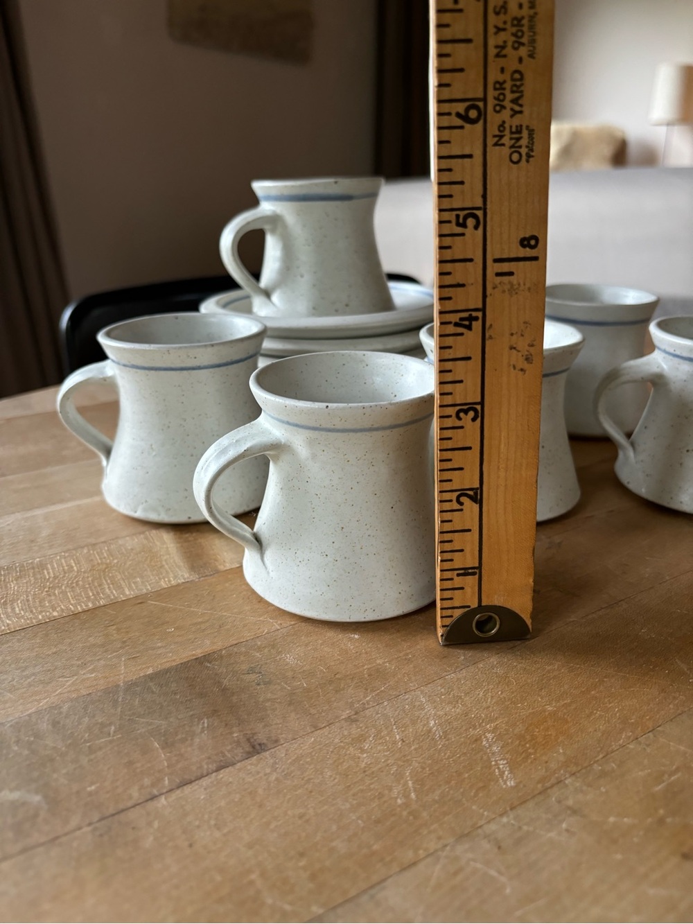 Vintage Studio Pottery Cups/Saucers - Picture 8 of 8